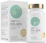 Coenzym Q10 - Hochdosiert mit 250 mg pro Kapsel. 120 vegane Kapseln im 4 Monatsvorrat - Angereichert mit Biotin & Niacin als Beitrag zum Erhalt normaler Haut & für einen normalen Energiestoffw