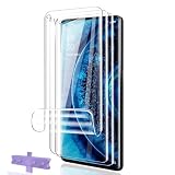 Phlleyaa Schutzfolie für OPPO Find X2 Pro Weich TPU 3 Stück Displayschutz,HD Klarsicht Displayschutz/Einfache Montage/Bläschenfrei/Displayfolie für Panzerglas Folie für OPPO Find X2