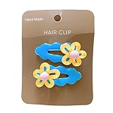 1 Paar Haarspangen aus Kunstharz, Blumen-Haarspange für Mädchen, Haarspangen für Kinder, seitlicher Clip, Haarschmuck, Seitenclip für H