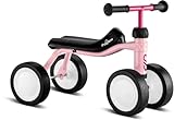 Puky PUKYlino 3034 Indoor-Rutschfahrzeug sicheres Laufrad Sicherheitslenkergriffe für Kleinkinder ab 1 Jahr Retro Rosé