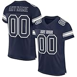 Generisch American Football Trikot Personalisiert - Spieltrikots mit Name und Nummer für Kinder Erwachsene Junge Mädchen Herrn D