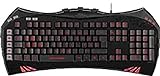 Speedlink VIRTIUS Advanced Gaming Keyboard - Gamer Tastatur für PC / Computer, 10-Tasten-Rollover-Technik, 84 Tasten konfigurierbar, schw