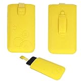 Handyschale24 Slim Case für Haier Phone G31 Handytasche Gelb Schutzhülle Tasche Cover E