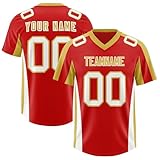 American Football Trikot Custom Football Jersey Personalized Printed Name und Nummer Rugby-Shirt für Jugend Mädchen Herren Vorschulk