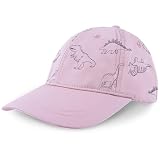 Fynnsure Baseballmütze für Kleinkinder, Baby-Baseballkappe, Kleinkindermütze für Jungen und Mädchen, Baumwolle, verstellbare Sommerkappen mit Pferdeschwanz, rose, 6-12 M