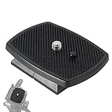 Olakin Kamera Schnellwechselplatte, Schnellwechselplatte mit 1/4 Zoll Schraube, Universelle Kamera-Schnellwechselplatte, Schnellkupplungsplatte aus ABS-Kunststoff für die Meisten S