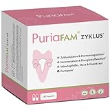 PURIAFAM® Zyklus - 180 Zyklus Tabletten - Maca, Mönchspfeffer, Shatavari, Inositol, Frauenmantel, Eisen - Vegane Hormon B