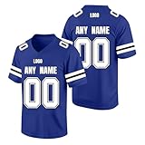 Personalisiert American Football Trikot mit Name/Number/Logo Personalisierte American Football Jersey für Herren Damen Jugend Vorschule Custom Training Sp
