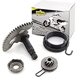 Area1 Kickstarter Reparatur-Set (Ritzel/Mitnehmer/Feder) 50ccm China 2 Takt Roller. Kompatibel mit Explorer Race GT50 Luxxon Rivero Mawi Tauris AGM (1E40QMB)