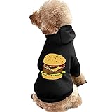 Fast Food Burger Niedliches Cartoon-Haustierkostüm Hund Welpe Kapuzenpullover Mantel Katze Kapuzenp