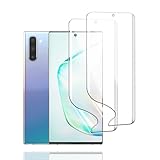 Displayschutzfolie für Samsung Galaxy Note 10, 2 Stück TPU Schutzfolie Weiche HD Klar Flexible Transparente Hydrogel Folie TPU F