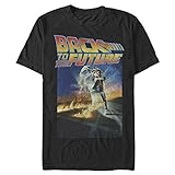 Back To The Future Herren Klassisches Poster, NEU T-Shirt, Schwarz, L