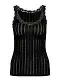 CALIDA Etude Toujours Tank Top Damen, mit Swiss+Cotton-Gütesiegel, edle Nadelstreifen-Optik und zarte Sp
