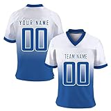 Rrongwn Personalisiertes Football Trikot Name Und Nummer Trikots Mit Gratis Name Nummer Fußball Trikot Uniform Sporthemden Schnelltrocknend Atmungsaktiv T-S