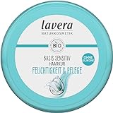 lavera basis sensitiv Haarkur Feuchtigkeit & Pflege - ohne Silikone - intensive Feuchtigkeit & sanfte Pflege - vegan - Naturkosmetik - 200