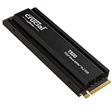 Crucial T500 SSD 2TB PCIe Gen4 NVMe M.2 Interne SSD mit Kühlkörper PS5, bis 7400MB/s, kompatibel mit PlayStation 5, Laptop und Desktop, Microsoft DirectStorage - CT2000T500SSD5