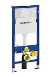 Geberit 458103001 Montage-Element Duofix Basic für Wand-WC, mit Spülkasten UP100 112 cm, Kunststoff, Blau/Weiß