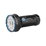 OLIGHT Marauder Mini LED Super Hell 7000 Lumen 600 Meter Wiederaufladbare Taschenlampe mit Strahler und Flutlicht, 3 Arten farbiger LEDs mit Abstandssensor für Outdoor (Schwarz)
