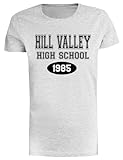 Hill Valley High School 1985 Graues Kurzarm-T-Shirt Für D
