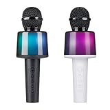 Grundig Bluetooth Mikrofon mit Lautsprecher – Kabelloses Karaoke Mikrofon für Kinder und Erwachsene – Selfie-Funktion – USB-C – Duett-Modus – Modell 43426