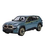 Maßstab 1:24 Für BMW XM SUV, Legierung, Geländewagenmodell, Metalldruckguss, Mit Licht Und Ton, Zurückziehendes Automodell, Geschenke (Color : Blue)