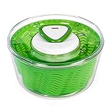 Zyliss Easy Spin 2 Salatschleuder, Fassungsvermögen 6l, Groß, Kunststoff, Grün, Salattrockner inklusive Salatschüssel, Aquavent Technolog