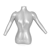 GZYF Woman Half Body Mannequin with Arm Dress Form Dummy Torso Model Display Female Inflatable M