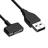 TECHGEAR USB Ladekabel kompatibel mit Fitbit Ionic - Power Data Sync und Ladekabel Ersatzkabel, Smart Watch Ladegerät Kab