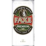 FAXE Premium 5% Dänisches Lagerbier 12 x 1 l Dosenb