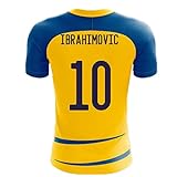 Sweden 2022-2023 Home Concept Football Kit (Airo) (Zlatan Ibrahimovic 10)