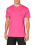 Build Your Brand Herren T-Shirt Round Neck, hibiskus pink, M