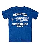 Pew-Pew Specialist AK T-Shirt, Farbe: Blau, Größe: XXXL