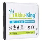 Akku-King Akku kompatibel mit ZTE Li3814T43P3h634445 - Li-Ion 1400mAh - für Blade L110, L110 Dual SIM