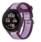FiiMoo 22mm Ersatzarmband Kompatibel mit Garmin Venu 3/Venu 2/Forerunner 570 47mm/Forerunner 970/Forerunner 255/265 Ersatz Silikon Sport Armbänder, Verstellbare Armband, Ersatz Uhrenarmband - L