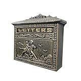 Outdoor-Briefkasten, Retro-Vintage-Wandbriefkasten, sicherer Briefkasten, Außenbriefkästen mit Retro-Briefpap