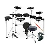 Fame DD-ONE XT E-Drum Bundle-Set, 29 Drumkits, 554 Sounds, Recording Funktion, USB Speicher, Midi Schnittstelle, Mesh Pads, inklusive Kopfhörer, Drumsticks, Drumhocker,