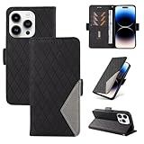 WOWUDI Handyhülle für Samsung Galaxy S20 Plus,Premium Leder Flip Klappbare Stoßfeste Magnetische [Kartenfächern] [Standfunktion] Schutzhülle Tasche -Schw