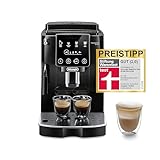 De'Longhi Magnifica Start ECAM222.20.B, Kaffeevollautomat mit Milchaufschäumdüse, für Cappuccino, mit Espresso-Direktwahltase und 2x Espresso Funktion, 13-stufiges Kegelmahlwerk, 1450 W, Schw