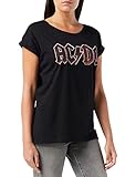 MERCHCODE Damen Dames Ac/Dc Voltage Tee T shirt, Schwarz, 3XL EU