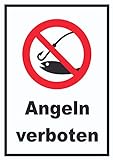 Angeln verboten Schild A4 (210x297mm)