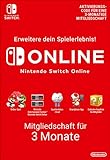 Nintendo Switch Online Mitgliedschaft - 3 Monate | Switch Download C