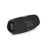 JBL Charge 5 Bluetooth-Lautsprecher in Schwarz – Wasserfeste, portable Boombox mit integrierter Powerbank – Eine Akku-Ladung für bis zu 20 Stunden kabellosen Musikg