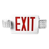 LED Red Exit -Schild, ABS -Material, Superhelle Lichter, Notfallbatterie, Einfache Installation, für Zuhause, Schule, Kirche, Krank