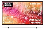 Samsung Crystal UHD TV 4K DU7179 Fernseher 75 Zoll (189 cm), Fernseher mit PurColor, 4K Upscaling, Gaming Hub, Crystal Prozessor, Tizen OS, Smart TV, Alexa, 3D Surround Sound & Q-Symphony