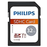 Philips SDHC Card 32GB Class 10 UHS-I U1 FM32SD45B Mehrfarbig