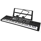 Wakects Klavier für elektrische Orangen, Mini-Klaviertastatur mit 61 Tasten, digital, mit Musikblatthalterung, Mini-Spielzeug, Geschenk für Anfäng