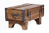 Alte Truhe Kiste Tisch Shabby Chic Holz Beistelltisch Holztruhe Couchtisch 37 cm Höhe / 38,5 cm Tiefe / 77 cm B