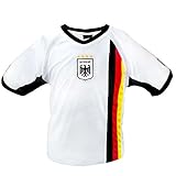 MC-TREND Deutschland Trikot/In strahlendem Weiß mit Mesh-Einsätzen, perfekt für wahre Fans der Deutschen Nationalmannschaft. Unisex-Design für ultimativen Komfort(S)