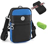 CYchen Handytasche Umhängetasche, Blocker Gürteltasche, Unisex/Männer/Damen/Kinder, multifunktionale Outdoor-Sport Hüfttasche mit Karabinerhaken für iPhone, Samsung Galaxy, Huawei, HTC