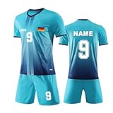 Deutschland-Feier-Trikot, personalisiertes Trikot-Set für Männer und Kinder mit Namen und Nummer, individuelles Fußball-Trikot für Jungen, individuelles EM-Feier-Jubel-Trikot Türk